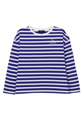 Marc Jacobs striped flower-patch top - Blue