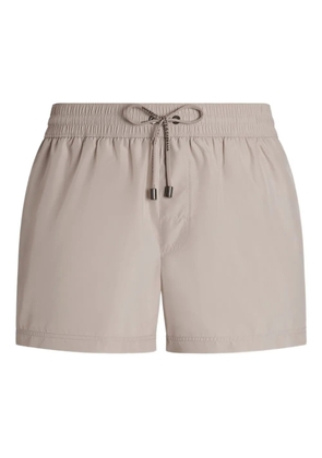 Dolce & Gabbana drawstring-waist swim shorts - Neutrals