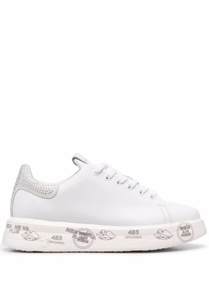 Premiata Belle crystal-back sneakers - White