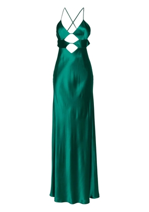 Michelle Mason Cutout Detail gown - Green
