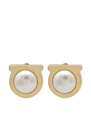 Ferragamo Gancini stud earrings - Gold