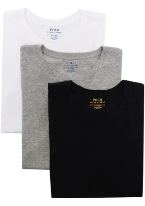 Polo Ralph Lauren logo-embroidered three-pack T-shirt - Black
