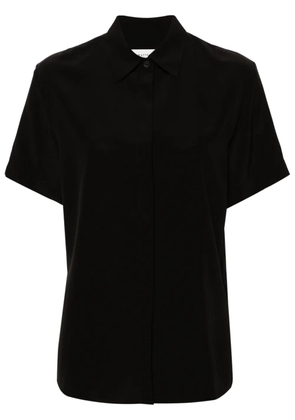 Matteau short-sleeve silk shirt - Black