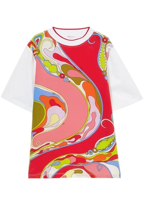 PUCCI Orchidee-print t-shirt - White