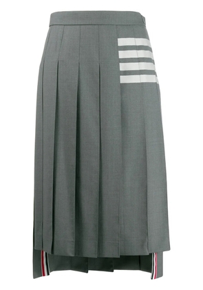 Thom Browne 4-Bar pleated skirt - Grey
