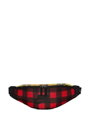 Nike Heritage plaid belt bag - Red