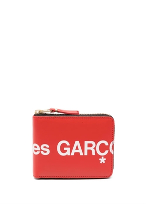 Comme Des Garçons Wallet logo-print leather wallet - Red