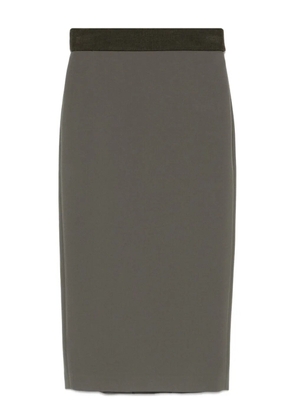 Peserico elastic-waistband pencil skirt - Green