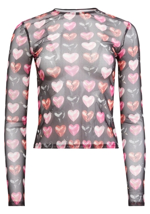 Fleur Du Mal Heartbreaker top - Black