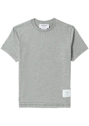 Thom Browne logo-patch short-sleeve T-shirt - Grey