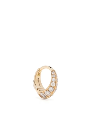 Lizzie Mandler Fine Jewelry 18kt yellow gold Double Sided diamond hoop earring
