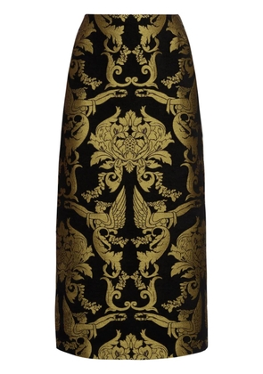 La DoubleJ printed pencil skirt - Black