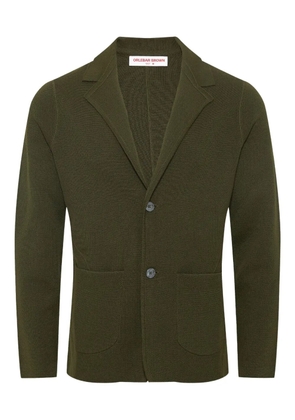 Orlebar Brown Rainer pique wool jacket - Green