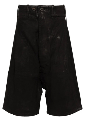 Boris Bidjan Saberi drop-crotch shorts - Black