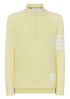 Thom Browne 4-Bar long-sleeve polo shirt - Yellow