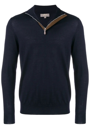 N.Peal The Regent half-zip jumper - Blue