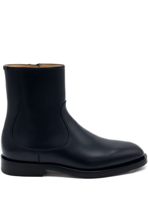 Brunello Cucinelli pointed-toe leather ankle boots - Black