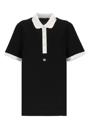 Dolce & Gabbana cotton polo shirt - Black