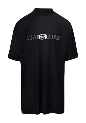 Balenciaga logo oversized T-shirt - Black