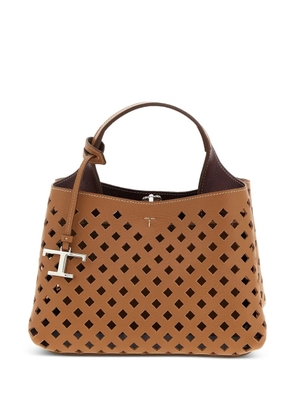 Tod's Apa Micro openwork handbag - Brown