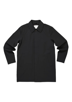 NN07 A mid-length, lightweight, transseasonal coat made from breathable, waterproof technical fabric. - Black