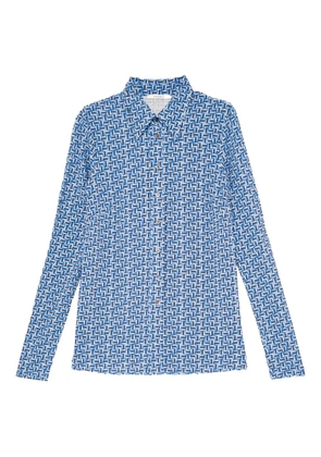 MALIPARMI geometric-print shirt - Blue