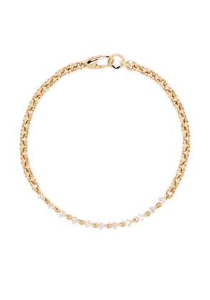 Lizzie Mandler Fine Jewelry 18kt yellow gold Éclat diamond micro chain bracelet
