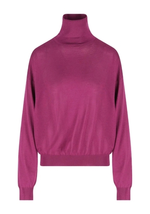 Saint Laurent turtleneck sweater - Purple