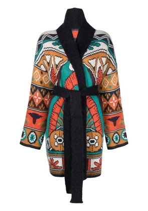 La DoubleJ Philae Placée-jacquard cardigan - Orange