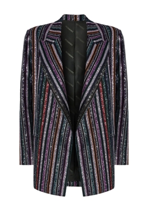 Missoni sequin-striped jacket - Blue