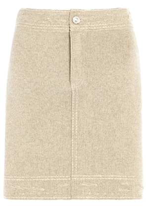 Barrie patchwork denim skirt - Neutrals