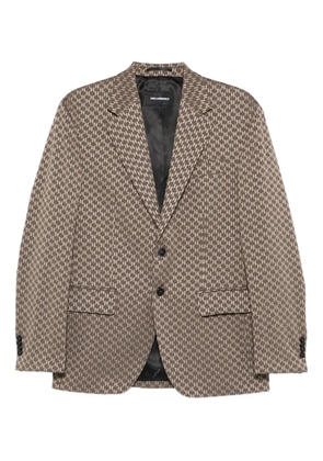 Karl Lagerfeld patterned button jacket - Brown