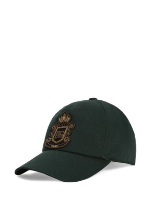 Dolce & Gabbana crest-appliqué baseball cap - Green
