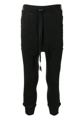 Boris Bidjan Saberi drop-crotch track pants - Black