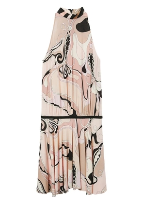 PUCCI orchidee-print dress - Neutrals