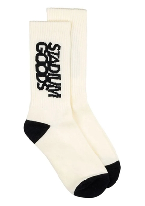 STADIUM GOODS® logo 'Tuxedo' crew socks - White