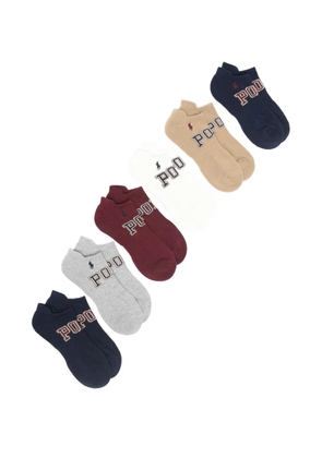 Polo Ralph Lauren logo-embroidery socks (pack of six) - Blue