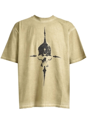 THUG CLUB Peace T-shirt - Yellow