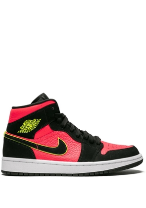 Jordan Air Jordan 1 Mid 'Hot Punch/Volt' sneakers - Black