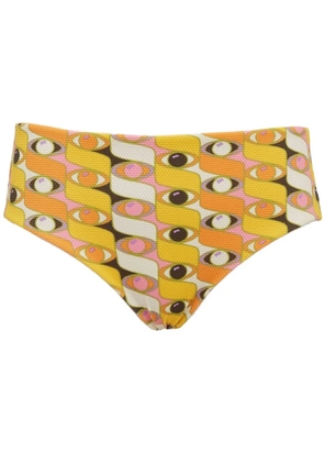 La DoubleJ Boy graphic-print bikini briefs - Yellow