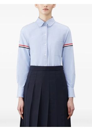 Thom Browne grosgrain-arm oxford shirt - Blue