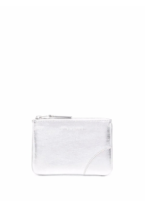 Comme Des Garçons Wallet extra-small metallic coin pouch - Silver