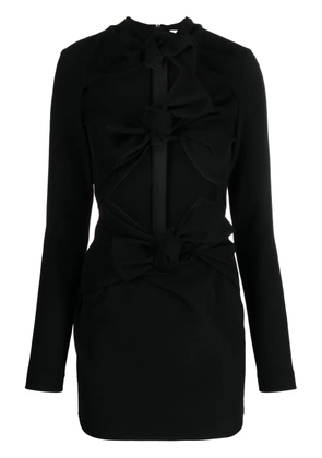 MSGM knot-detail cut-out minidress - Black