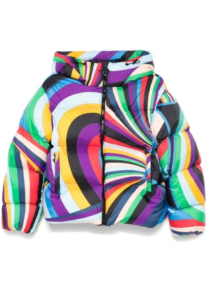 PUCCI Iride-print puffer jacket - Green