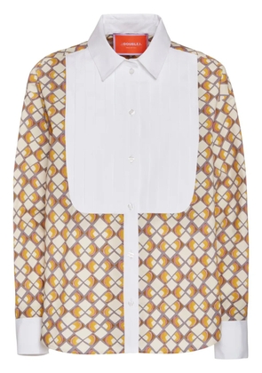 La DoubleJ geometric-print shirt - Neutrals