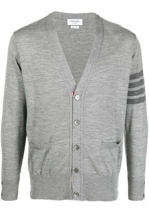 Thom Browne 4-Bar V-neck cardigan - Grey