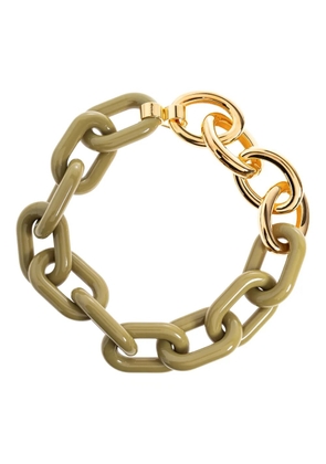 Marni chain-link resin necklace - Green