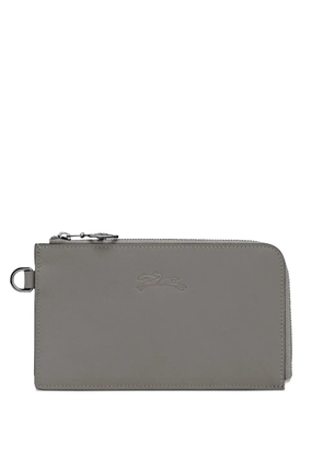 Longchamp Le Pliage Xtra leather clutch bag - Grey