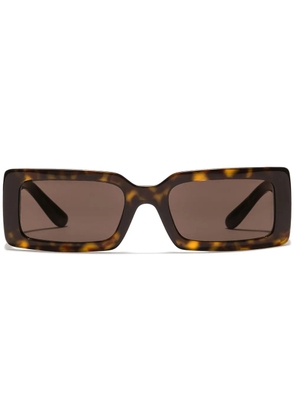 Dolce & Gabbana Eyewear square-frame DNA sunglasses - Brown