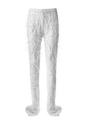 Almaz sequin-embellished trousers - White